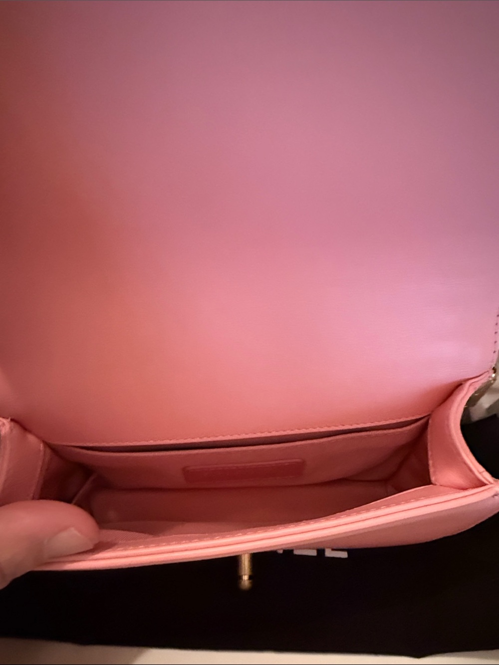 RARE ! Limited Edition Pink Quilted Chain Shoulder / belt Bag with Gold Hardware - Picture 5 of 9